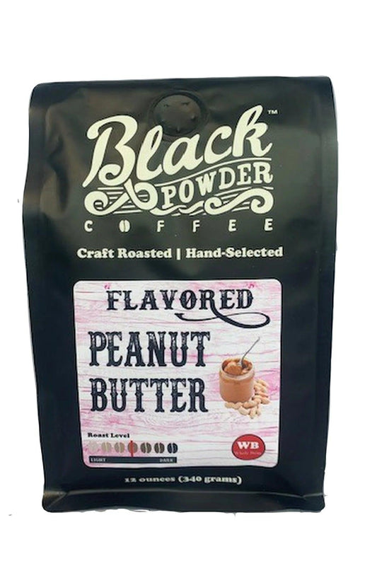 Peanut Butter Black Powder Ground Coffee - Doodlations Coffee Bar & Boutique