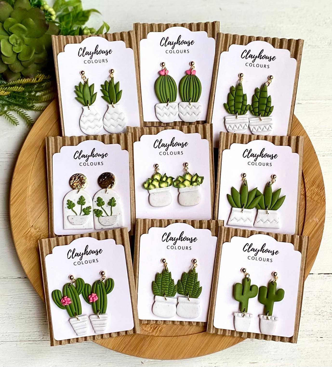 Plant  Earrings - Doodlations Coffee Bar & Boutique