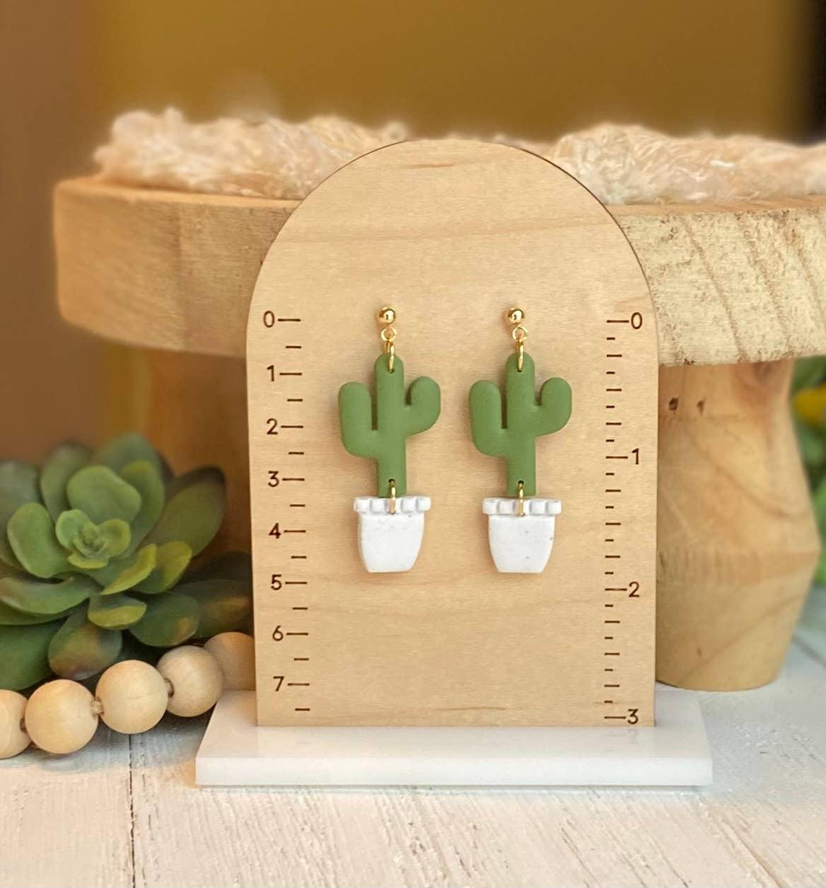 Plant  Earrings - Doodlations Coffee Bar & Boutique