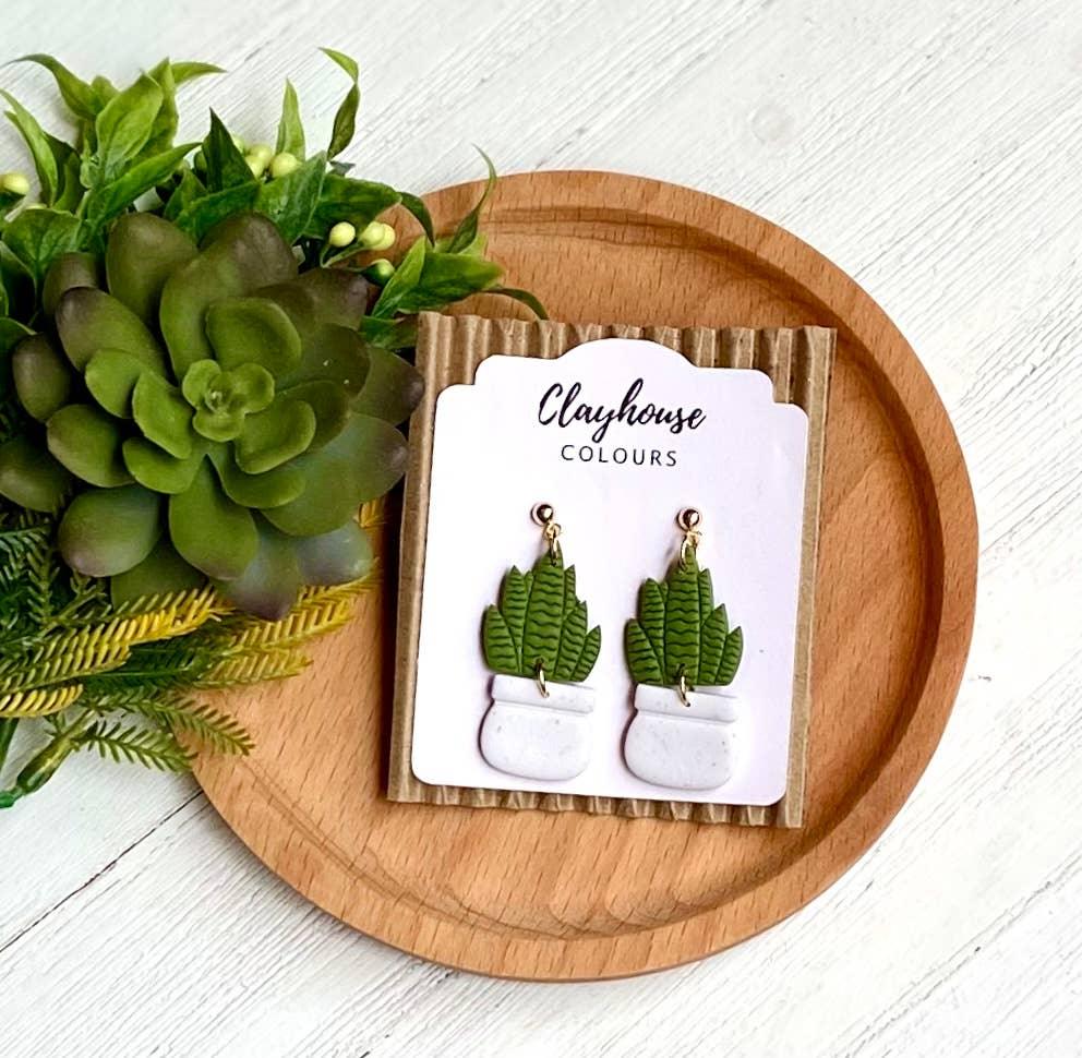 Plant  Earrings - Doodlations Coffee Bar & Boutique