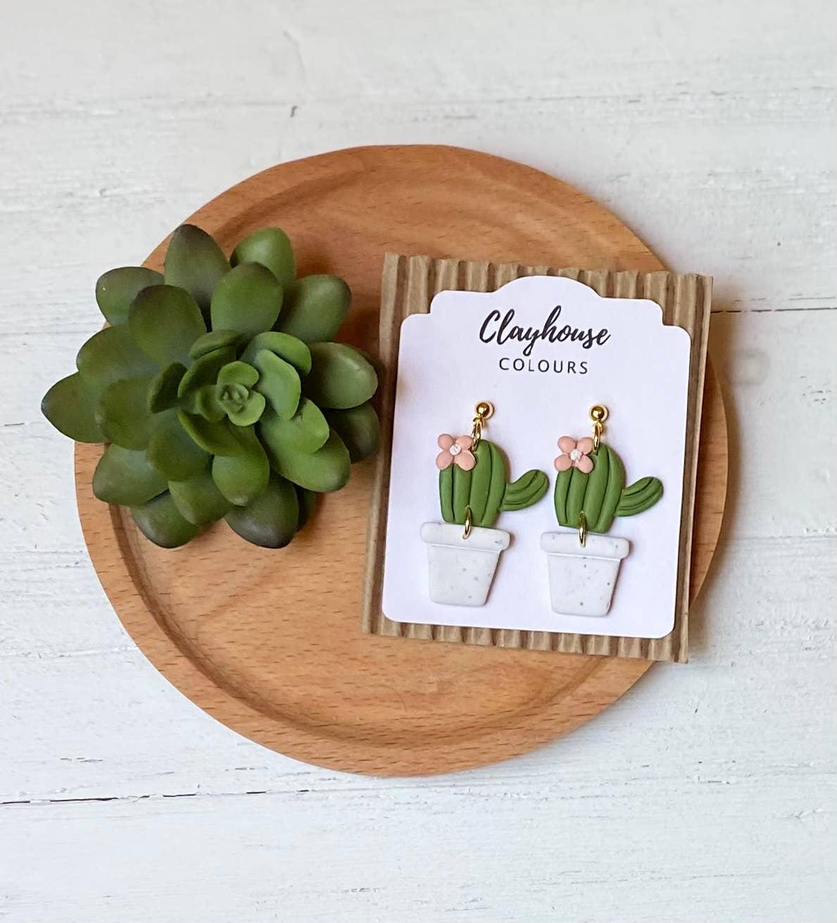 Pots ‘n Plants Clay Earrings - Doodlations Coffee Bar & Boutique