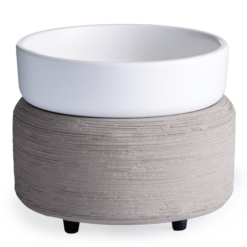 Gray Textured 2-in-1 Classic Fragrance Warmer