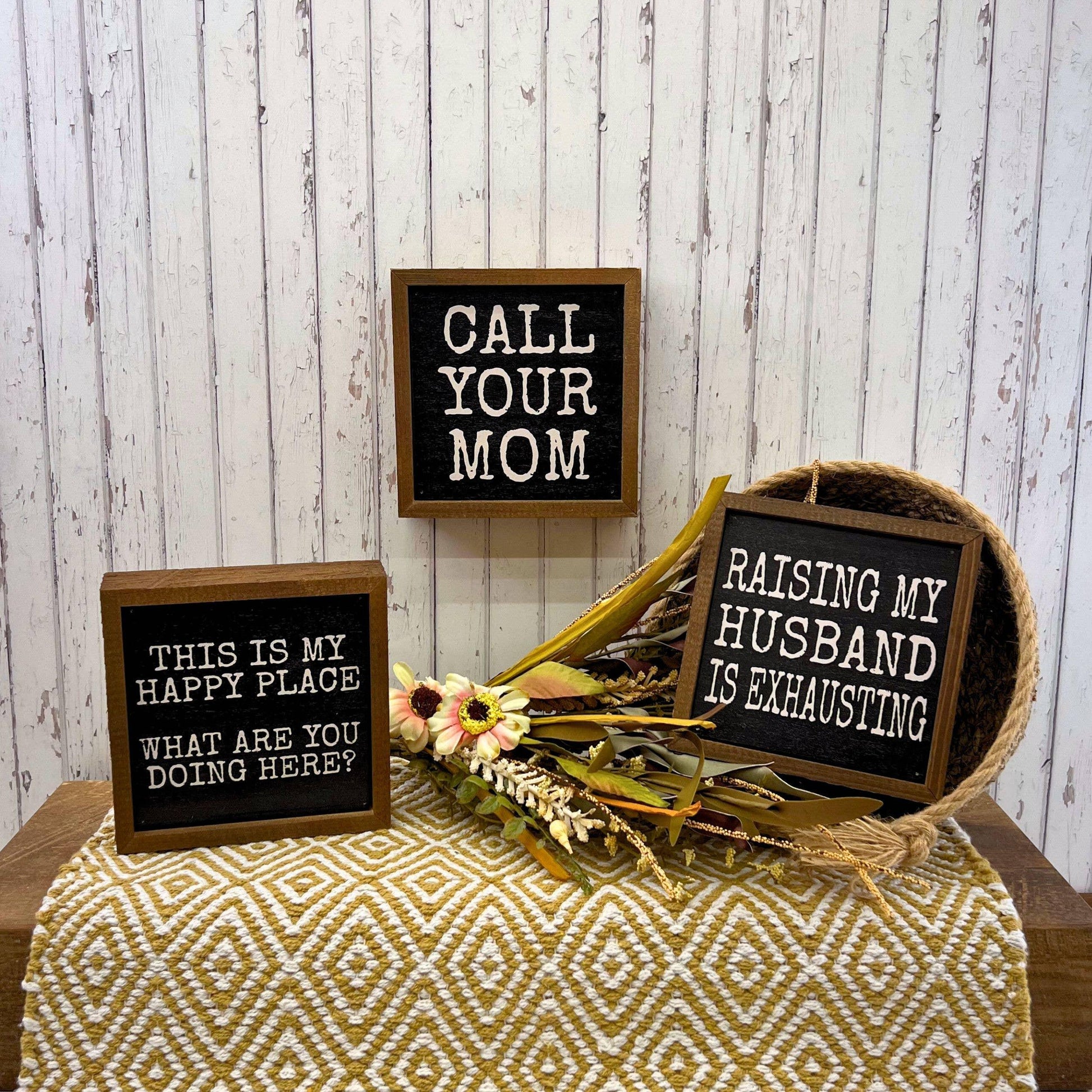 Raising My Husband Home Decor Funny Mens Gifts - Doodlations Coffee Bar & Boutique