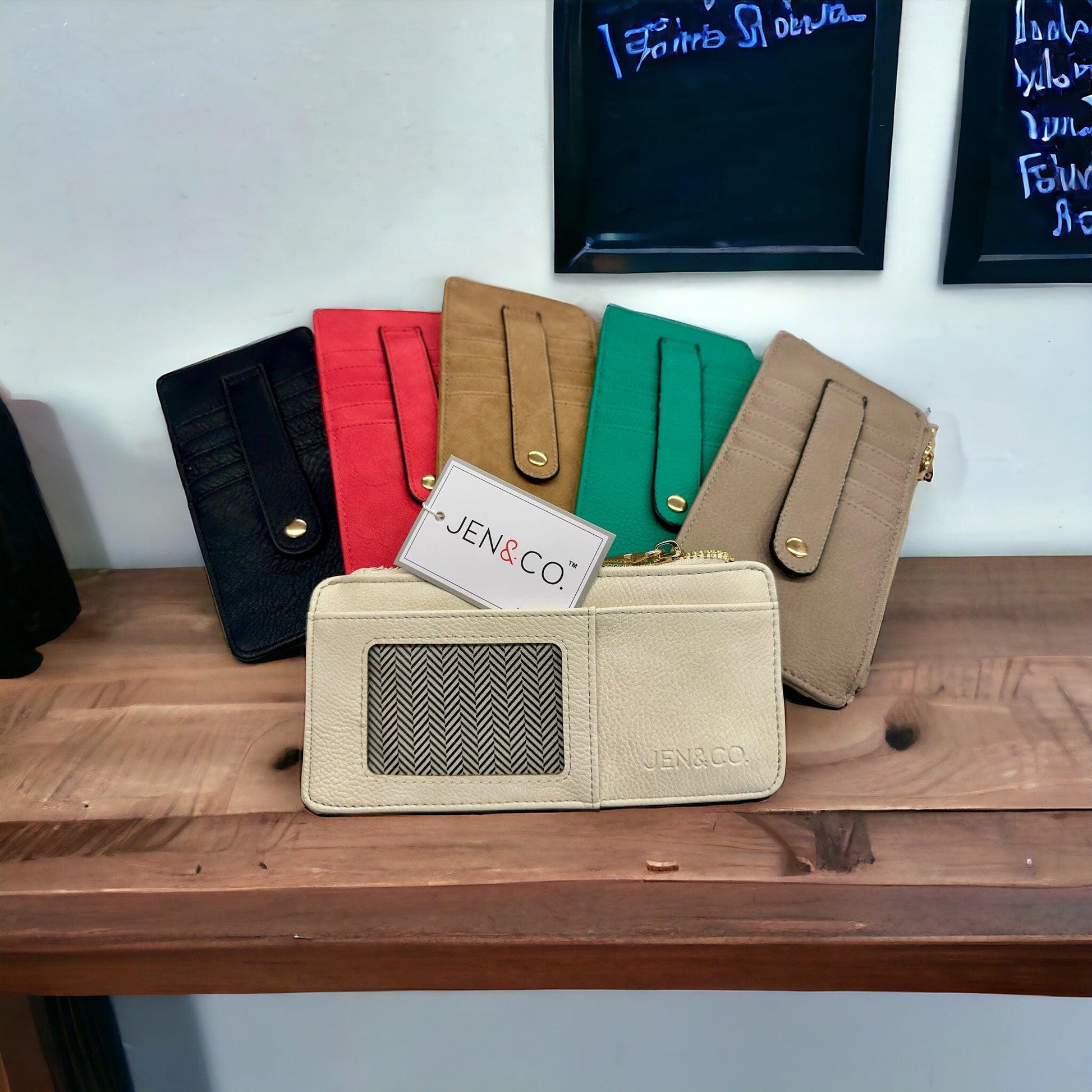 Slim Card Holder Wallet - Doodlations Coffee Bar & Boutique