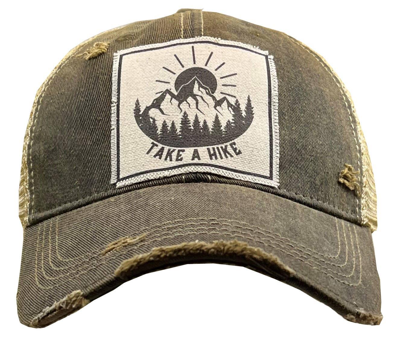 Take A Hike Trucker Hat Baseball Cap - Doodlations Coffee Bar & Boutique