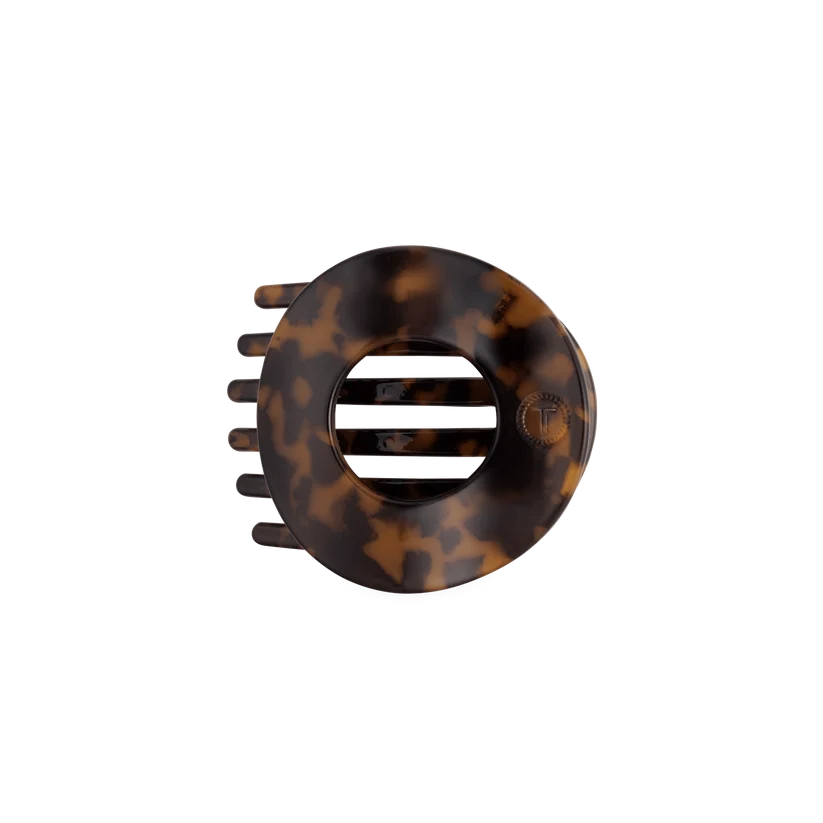 Teleties Tortoise Flat Circle Hair Clip - Options Available