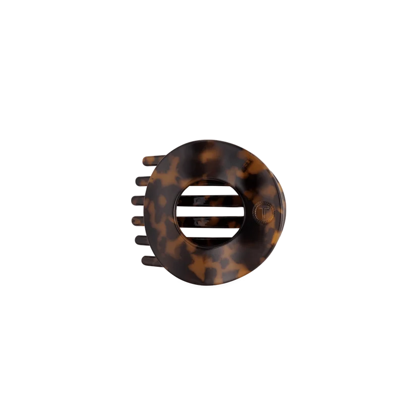 Teleties Tortoise Flat Circle Hair Clip - Options Available