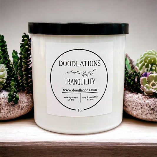 Tranquility Candle - Doodlations Coffee Bar & Boutique