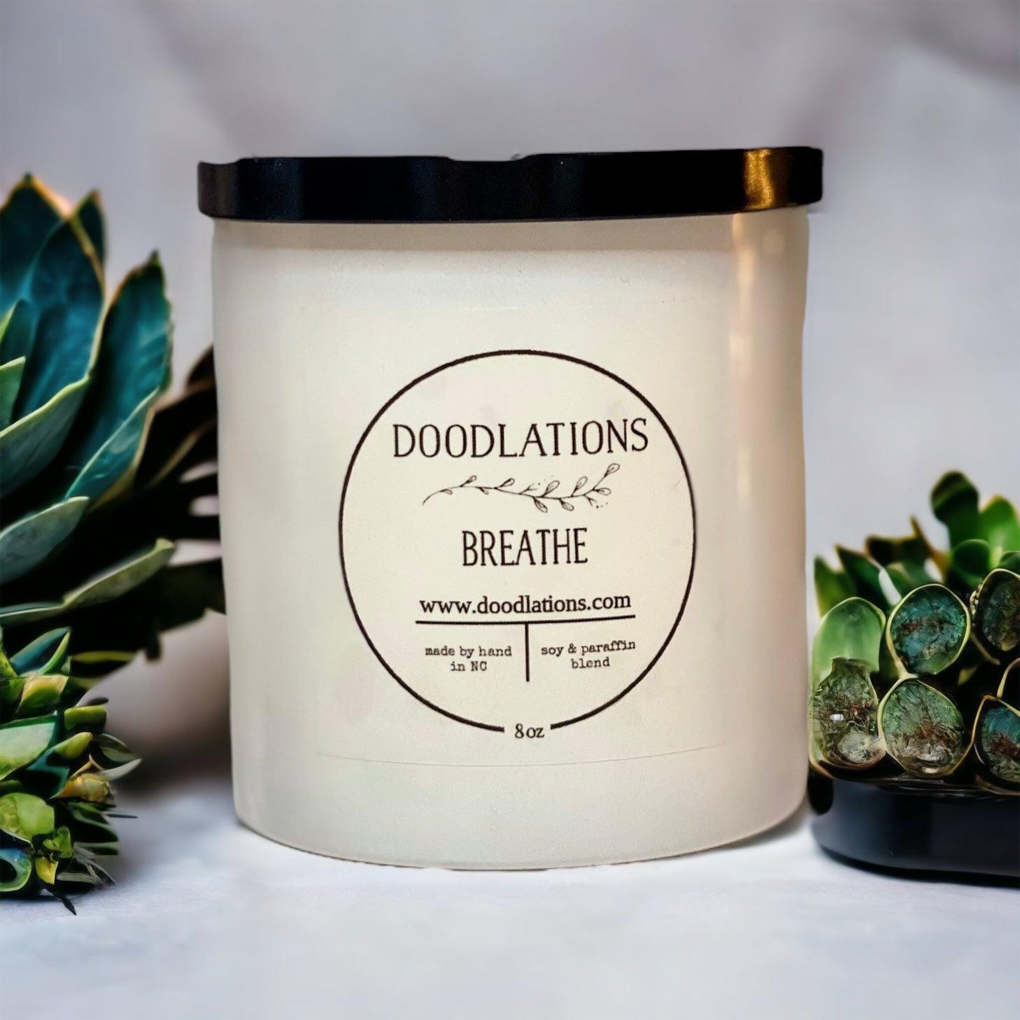Breathe Candle - Doodlations Coffee Bar & Boutique