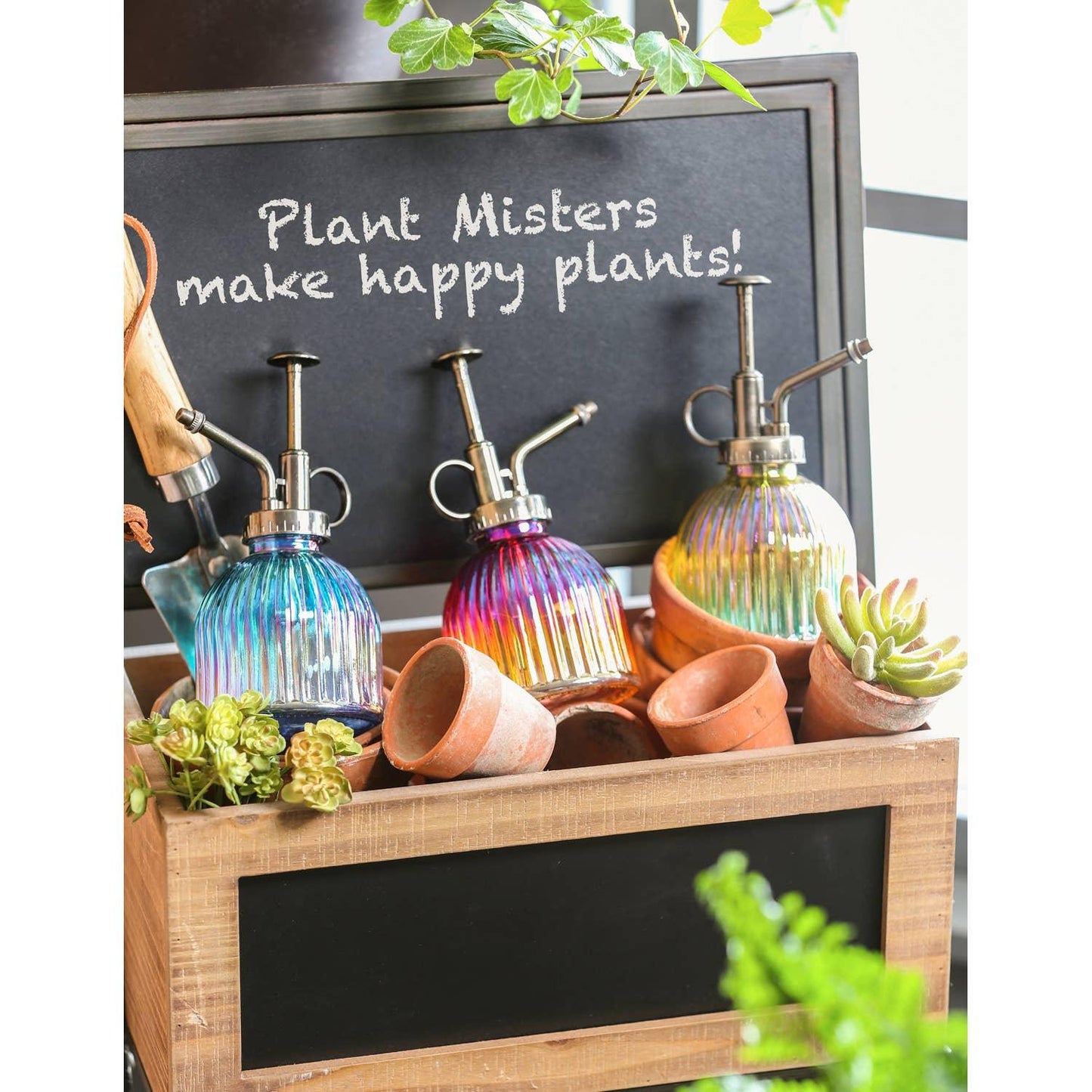 Iridescent Ombre Glass Plant Mister - Doodlations Coffee Bar & Boutique