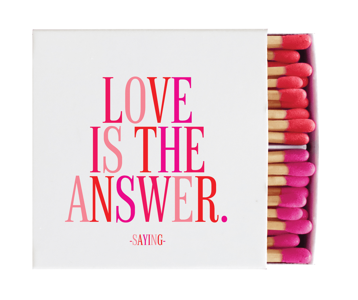 Matchboxes - Love Is The Answer - Doodlations Coffee Bar & Boutique