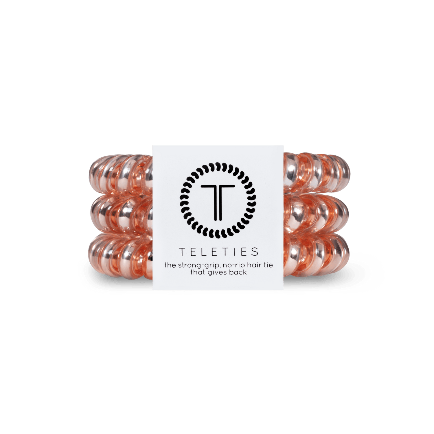 Millennial Pink - Large Spiral Hair Coils, Hair Ties, 3-pack - Doodlations Coffee Bar & Boutique