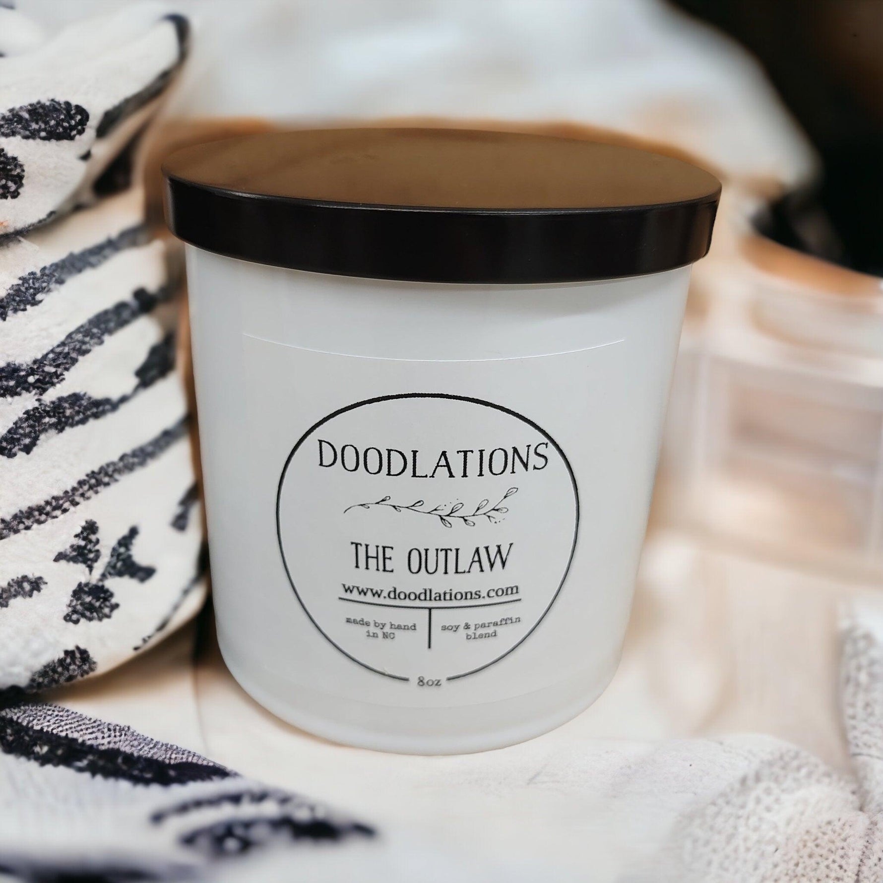 The Outlaw Candle - Doodlations Coffee Bar & Boutique