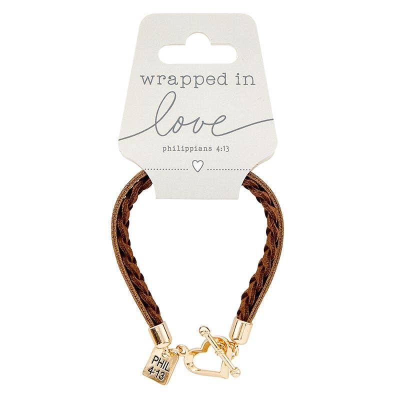 Wrapped In Love - Philippians 4:13 - Brown - Doodlations Coffee Bar & Boutique