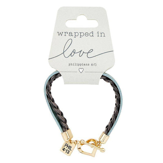 Wrapped In Love - Philippians 4:13 - Gray - Doodlations Coffee Bar & Boutique